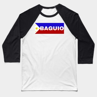 Baguio City in Philippines Flag Baseball T-Shirt